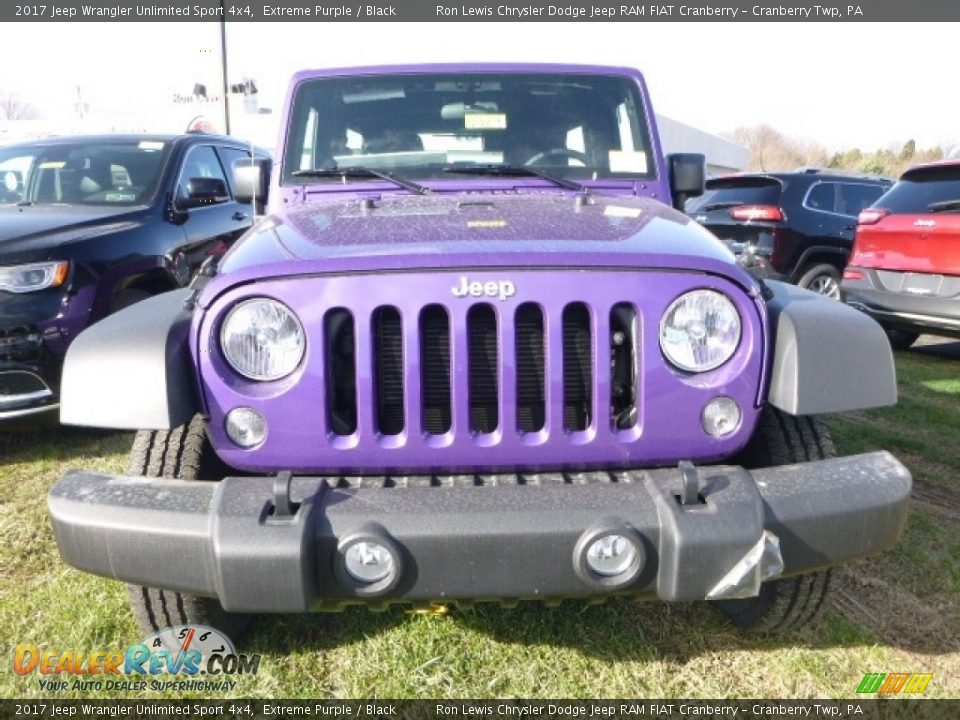 2017 Jeep Wrangler Unlimited Sport 4x4 Extreme Purple / Black Photo #7