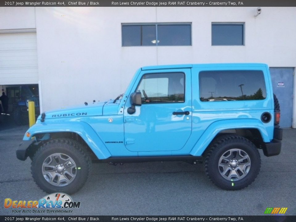 2017 Jeep Wrangler Rubicon 4x4 Chief Blue / Black Photo #3