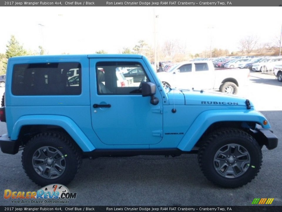 2017 Jeep Wrangler Rubicon 4x4 Chief Blue / Black Photo #7