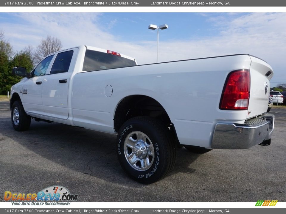 2017 Ram 3500 Tradesman Crew Cab 4x4 Bright White / Black/Diesel Gray Photo #2
