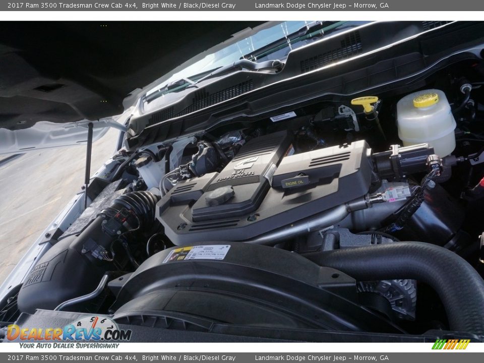 2017 Ram 3500 Tradesman Crew Cab 4x4 Bright White / Black/Diesel Gray Photo #9