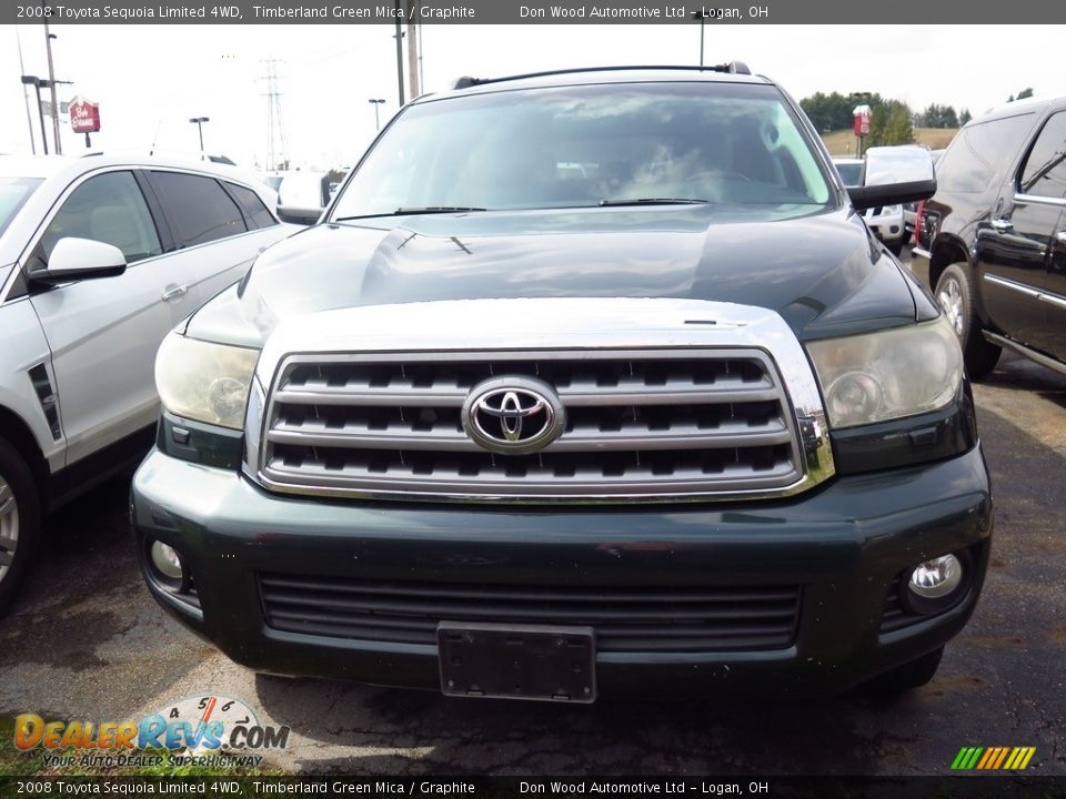 2008 Toyota Sequoia Limited 4WD Timberland Green Mica / Graphite Photo #2