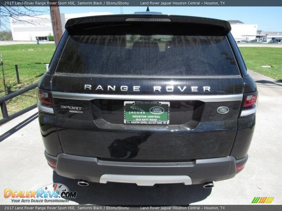 2017 Land Rover Range Rover Sport HSE Santorini Black / Ebony/Ebony Photo #8