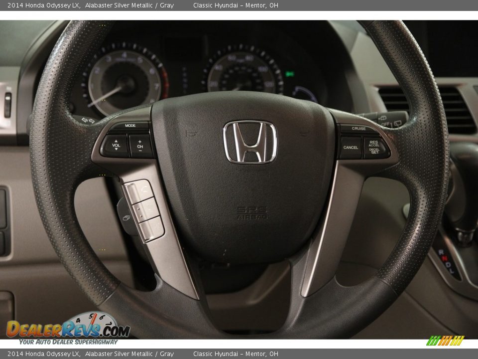 2014 Honda Odyssey LX Alabaster Silver Metallic / Gray Photo #7