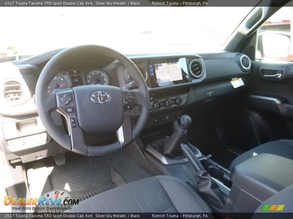 2017 Toyota Tacoma TRD Sport Double Cab 4x4 Silver Sky Metallic / Black Photo #8
