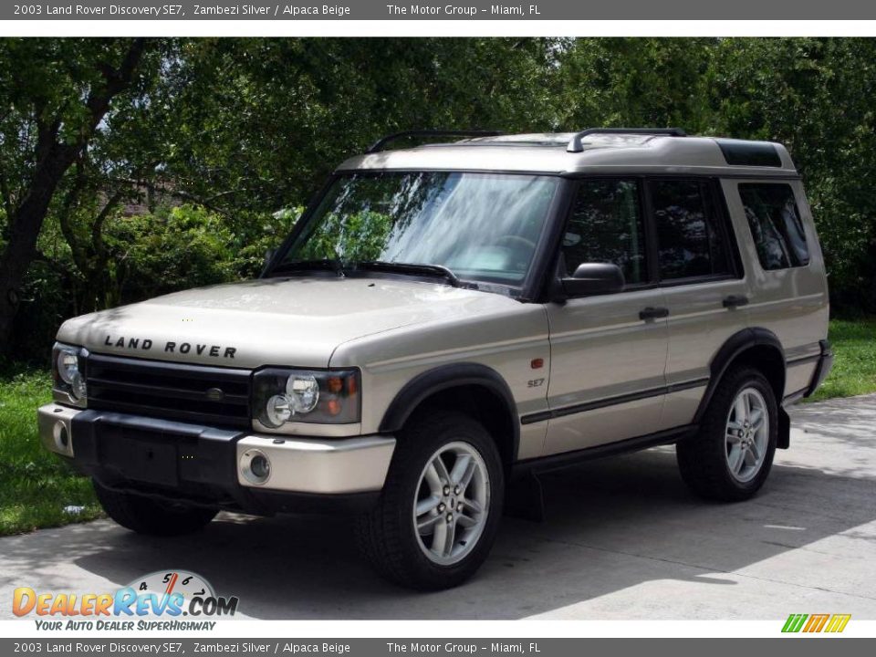 2003 Land Rover Discovery SE7 Zambezi Silver / Alpaca Beige Photo #1