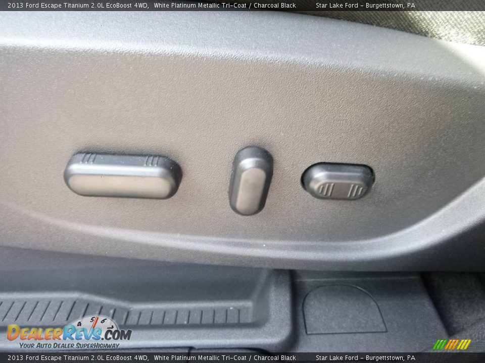 2013 Ford Escape Titanium 2.0L EcoBoost 4WD White Platinum Metallic Tri-Coat / Charcoal Black Photo #14