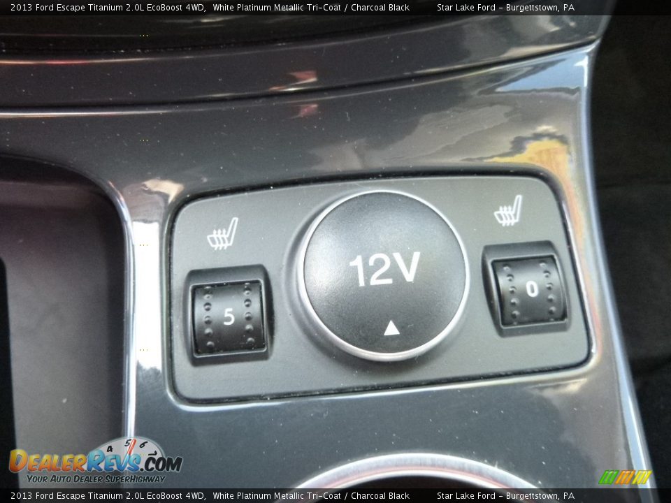 2013 Ford Escape Titanium 2.0L EcoBoost 4WD White Platinum Metallic Tri-Coat / Charcoal Black Photo #16