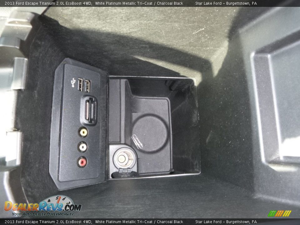 2013 Ford Escape Titanium 2.0L EcoBoost 4WD White Platinum Metallic Tri-Coat / Charcoal Black Photo #18