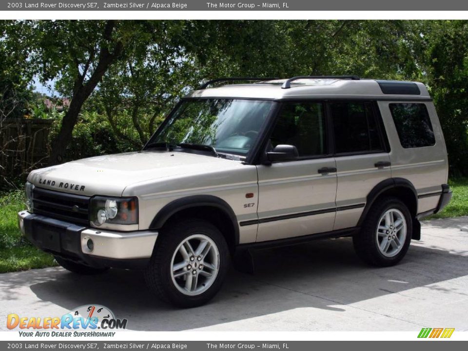 2003 Land Rover Discovery SE7 Zambezi Silver / Alpaca Beige Photo #2
