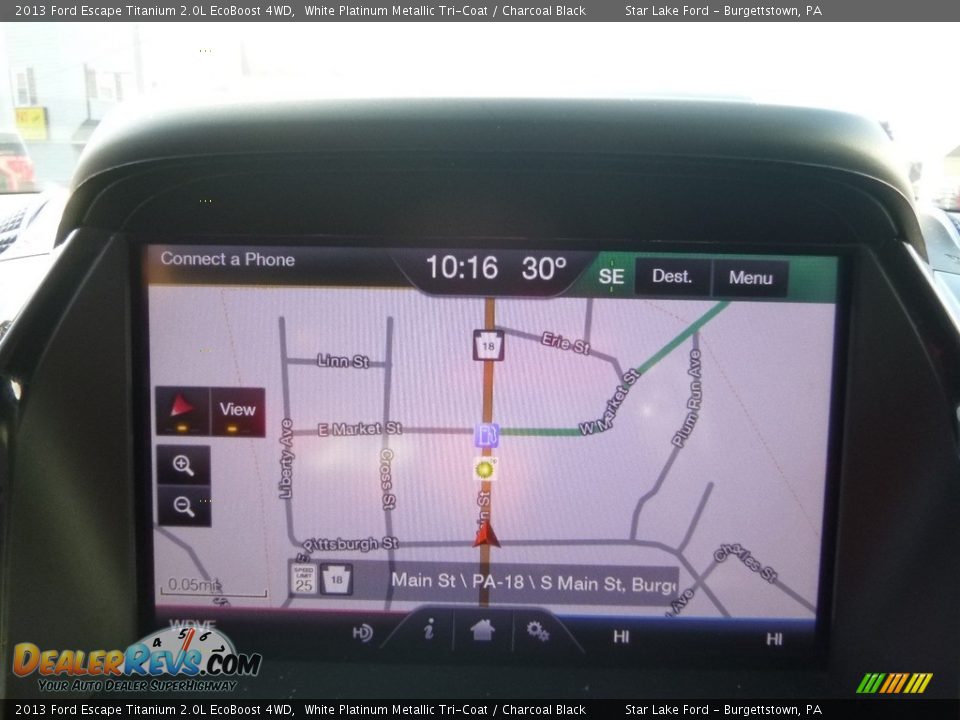 2013 Ford Escape Titanium 2.0L EcoBoost 4WD White Platinum Metallic Tri-Coat / Charcoal Black Photo #19