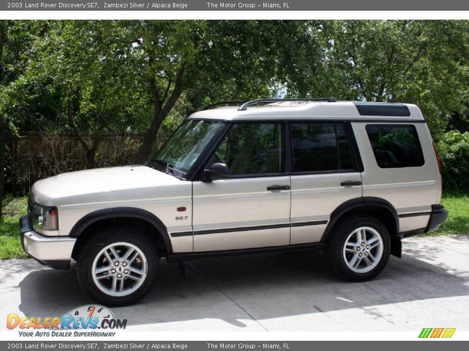 2003 Land Rover Discovery SE7 Zambezi Silver / Alpaca Beige Photo #4