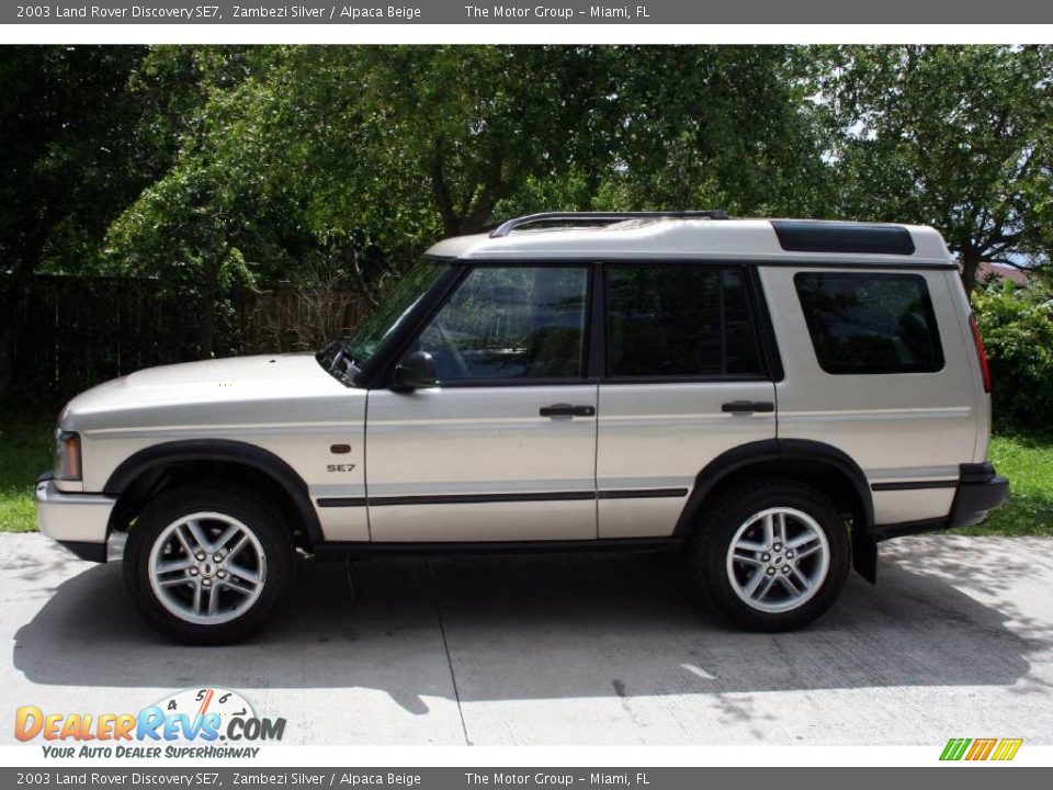 2003 Land Rover Discovery SE7 Zambezi Silver / Alpaca Beige Photo #5