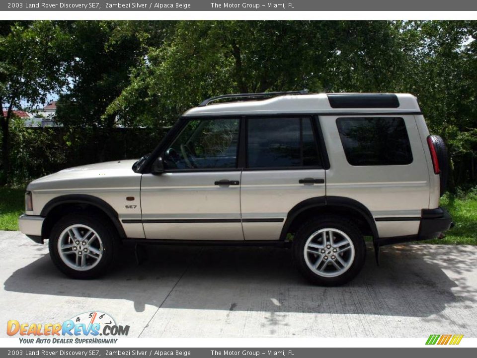 2003 Land Rover Discovery SE7 Zambezi Silver / Alpaca Beige Photo #6