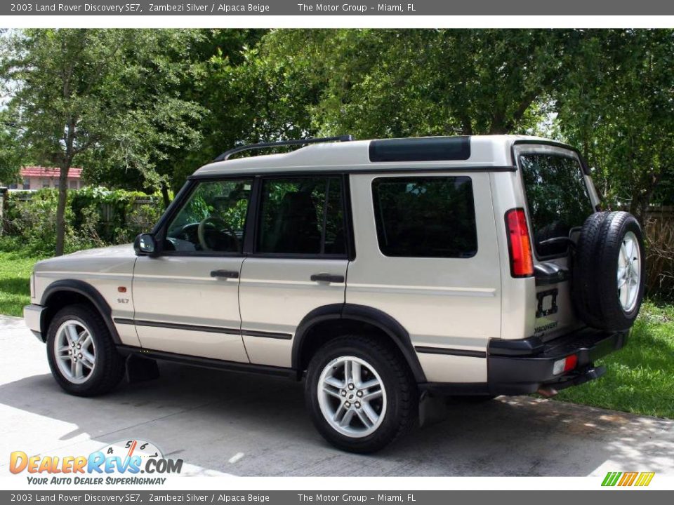 2003 Land Rover Discovery SE7 Zambezi Silver / Alpaca Beige Photo #8