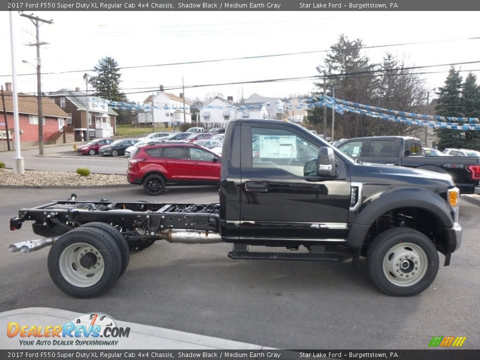 Shadow Black 2017 Ford F550 Super Duty XL Regular Cab 4x4 Chassis Photo #4