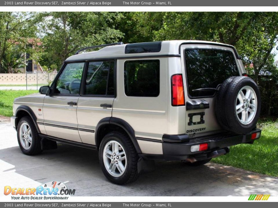 2003 Land Rover Discovery SE7 Zambezi Silver / Alpaca Beige Photo #9