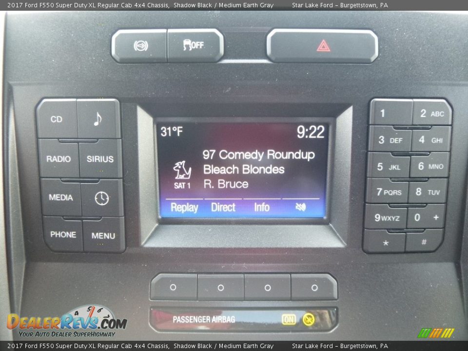 Controls of 2017 Ford F550 Super Duty XL Regular Cab 4x4 Chassis Photo #19