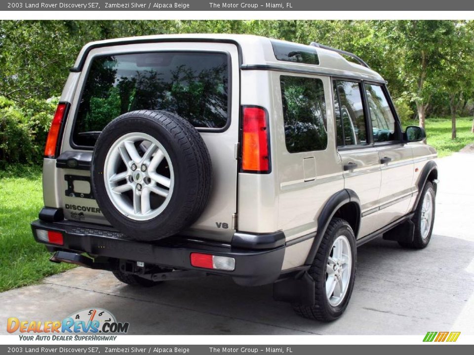 2003 Land Rover Discovery SE7 Zambezi Silver / Alpaca Beige Photo #11
