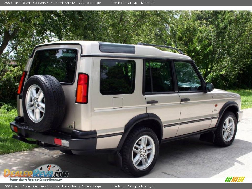 2003 Land Rover Discovery SE7 Zambezi Silver / Alpaca Beige Photo #12