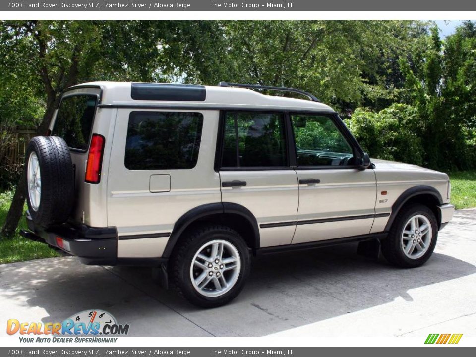 2003 Land Rover Discovery SE7 Zambezi Silver / Alpaca Beige Photo #13