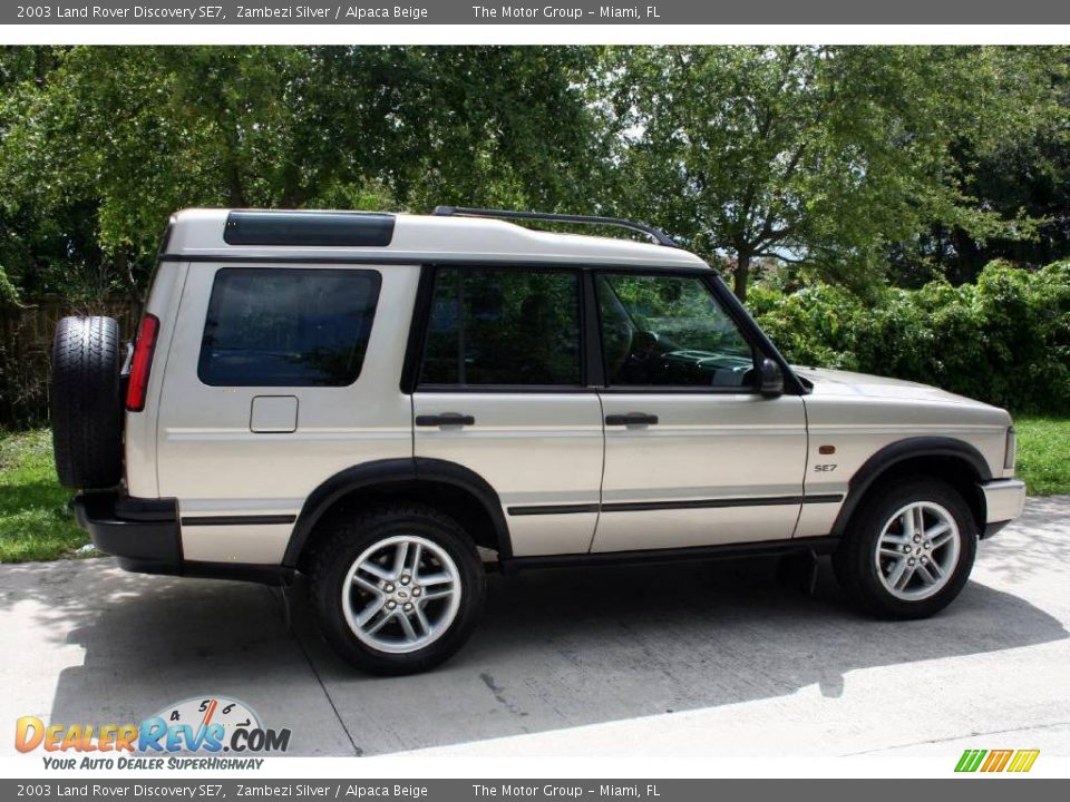 2003 Land Rover Discovery SE7 Zambezi Silver / Alpaca Beige Photo #14