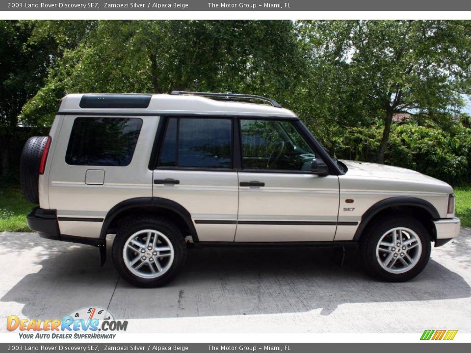 2003 Land Rover Discovery SE7 Zambezi Silver / Alpaca Beige Photo #15