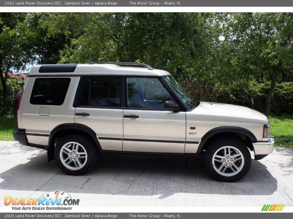 2003 Land Rover Discovery SE7 Zambezi Silver / Alpaca Beige Photo #16
