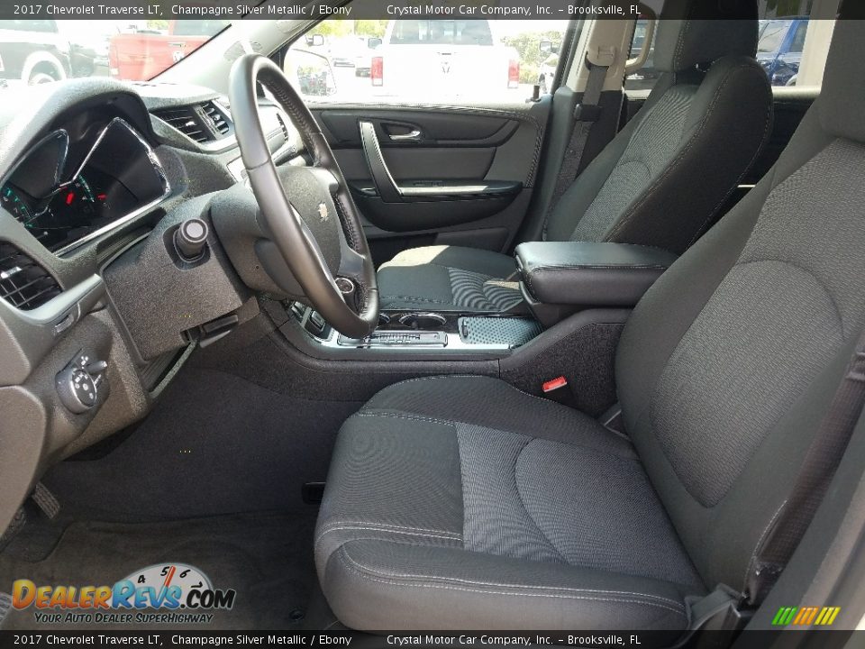 2017 Chevrolet Traverse LT Champagne Silver Metallic / Ebony Photo #9
