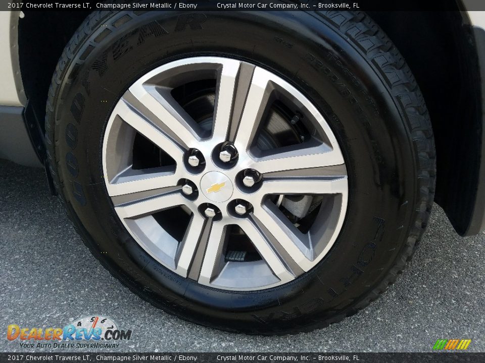 2017 Chevrolet Traverse LT Champagne Silver Metallic / Ebony Photo #20