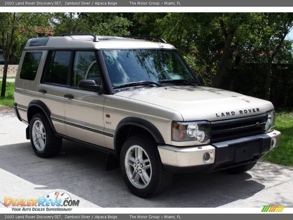 2003 Land Rover Discovery SE7 Zambezi Silver / Alpaca Beige Photo #19