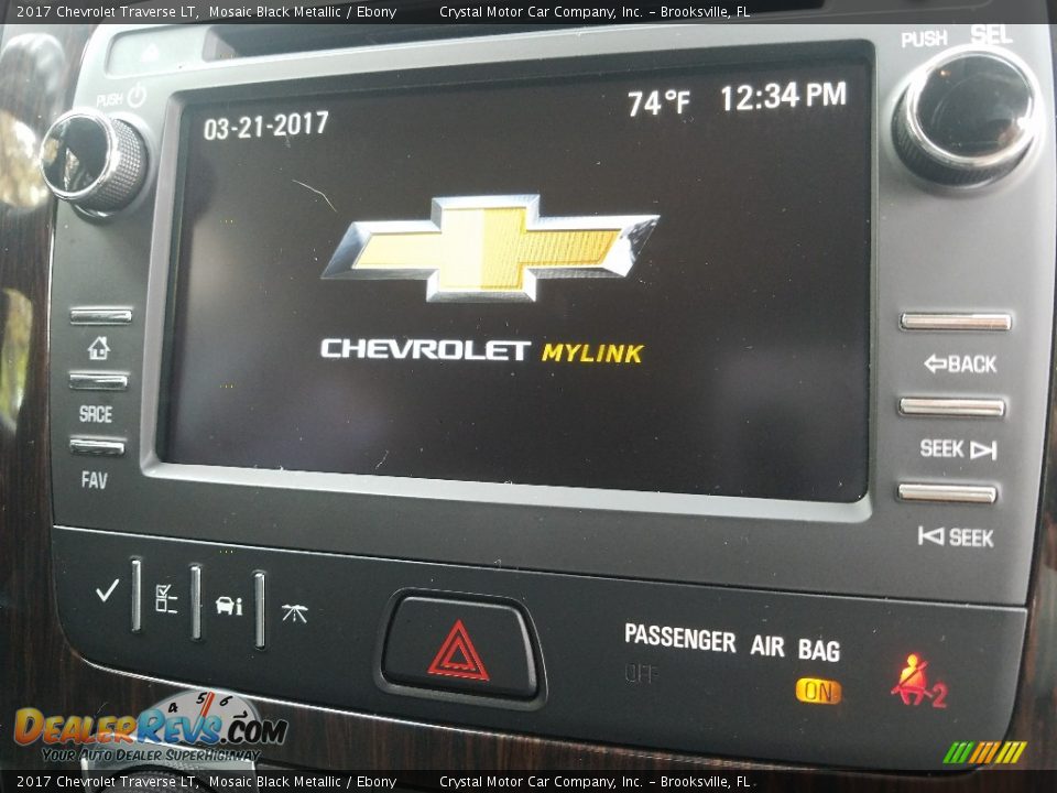 2017 Chevrolet Traverse LT Mosaic Black Metallic / Ebony Photo #16