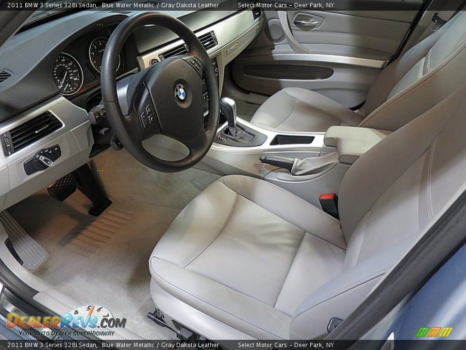 2011 BMW 3 Series 328i Sedan Blue Water Metallic / Gray Dakota Leather Photo #9