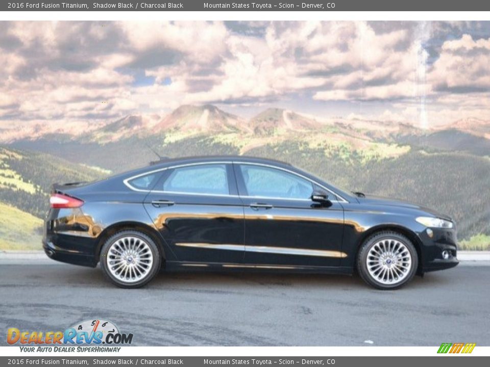 2016 Ford Fusion Titanium Shadow Black / Charcoal Black Photo #2