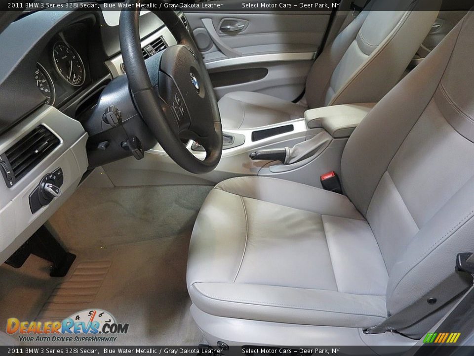 2011 BMW 3 Series 328i Sedan Blue Water Metallic / Gray Dakota Leather Photo #10