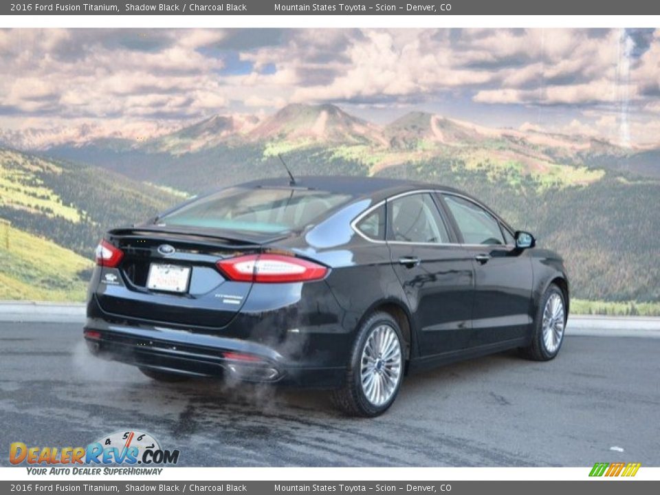 2016 Ford Fusion Titanium Shadow Black / Charcoal Black Photo #3