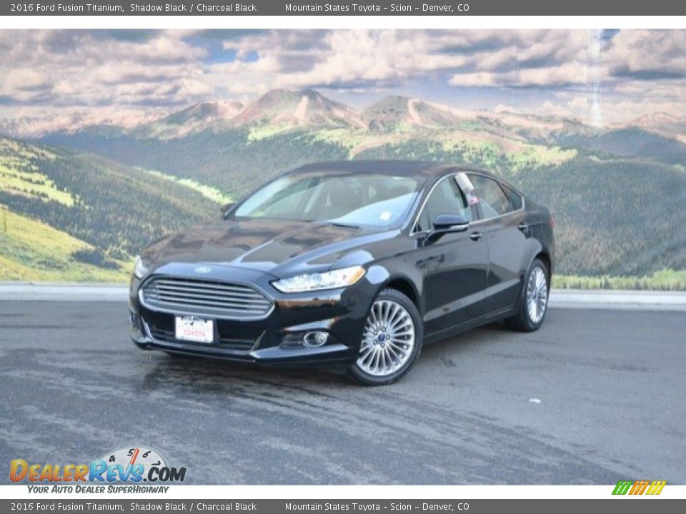 2016 Ford Fusion Titanium Shadow Black / Charcoal Black Photo #5