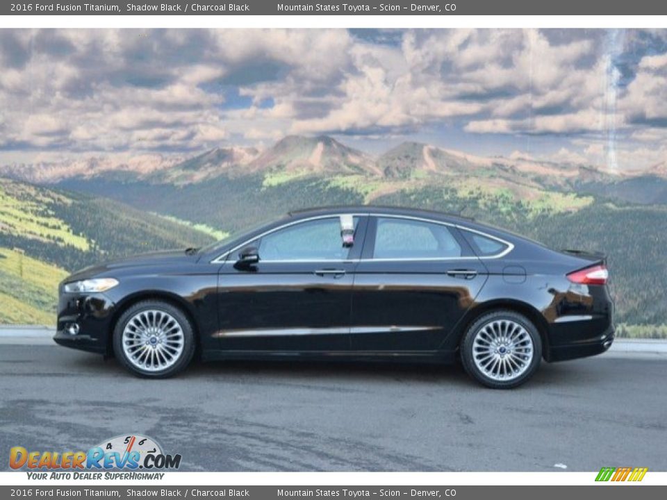 2016 Ford Fusion Titanium Shadow Black / Charcoal Black Photo #6