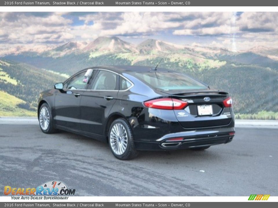 2016 Ford Fusion Titanium Shadow Black / Charcoal Black Photo #8