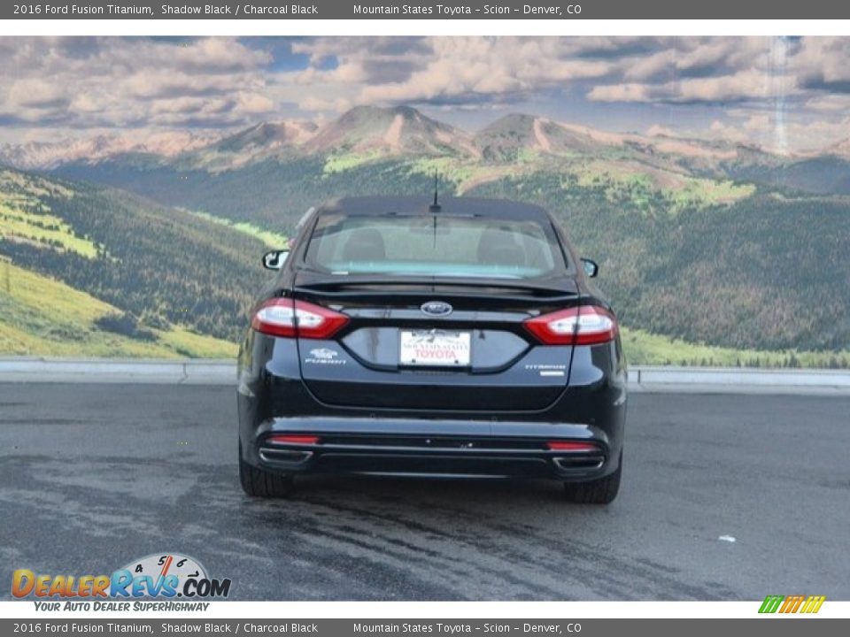 2016 Ford Fusion Titanium Shadow Black / Charcoal Black Photo #9