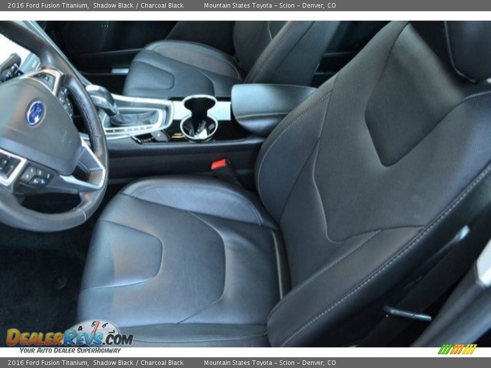 2016 Ford Fusion Titanium Shadow Black / Charcoal Black Photo #11