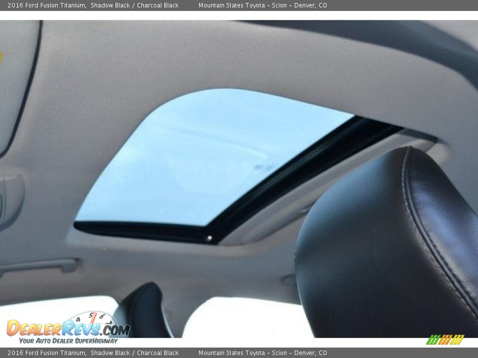 2016 Ford Fusion Titanium Shadow Black / Charcoal Black Photo #14