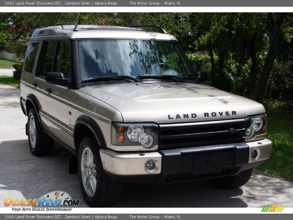 2003 Land Rover Discovery SE7 Zambezi Silver / Alpaca Beige Photo #20