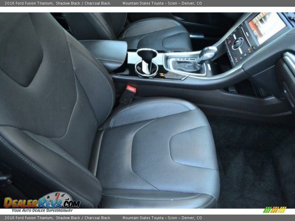 2016 Ford Fusion Titanium Shadow Black / Charcoal Black Photo #18