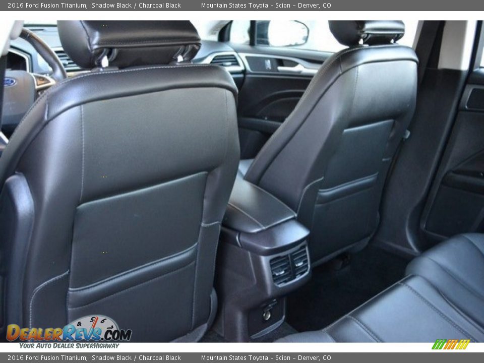 2016 Ford Fusion Titanium Shadow Black / Charcoal Black Photo #20