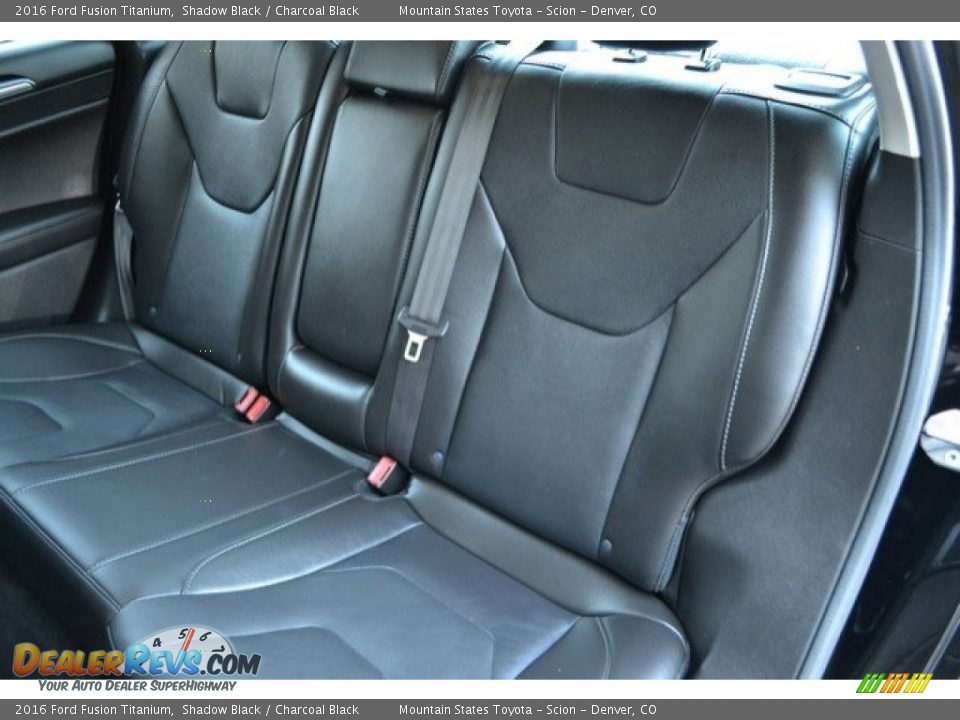 2016 Ford Fusion Titanium Shadow Black / Charcoal Black Photo #22