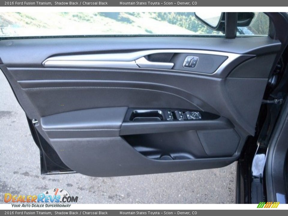 2016 Ford Fusion Titanium Shadow Black / Charcoal Black Photo #25