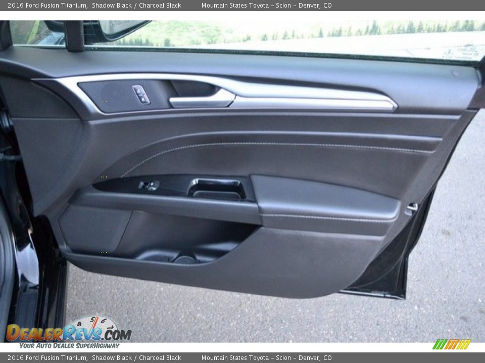 2016 Ford Fusion Titanium Shadow Black / Charcoal Black Photo #26