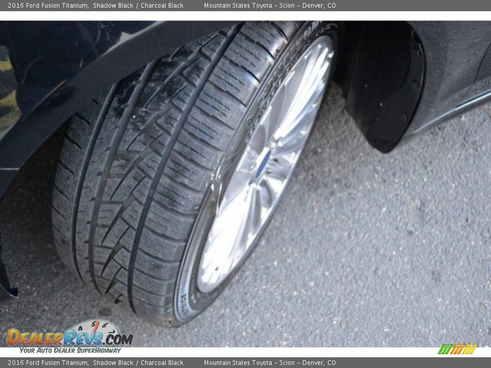 2016 Ford Fusion Titanium Shadow Black / Charcoal Black Photo #29