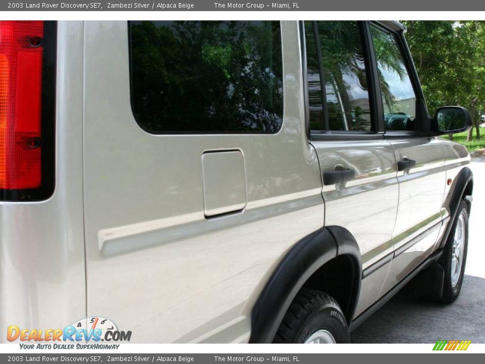2003 Land Rover Discovery SE7 Zambezi Silver / Alpaca Beige Photo #26